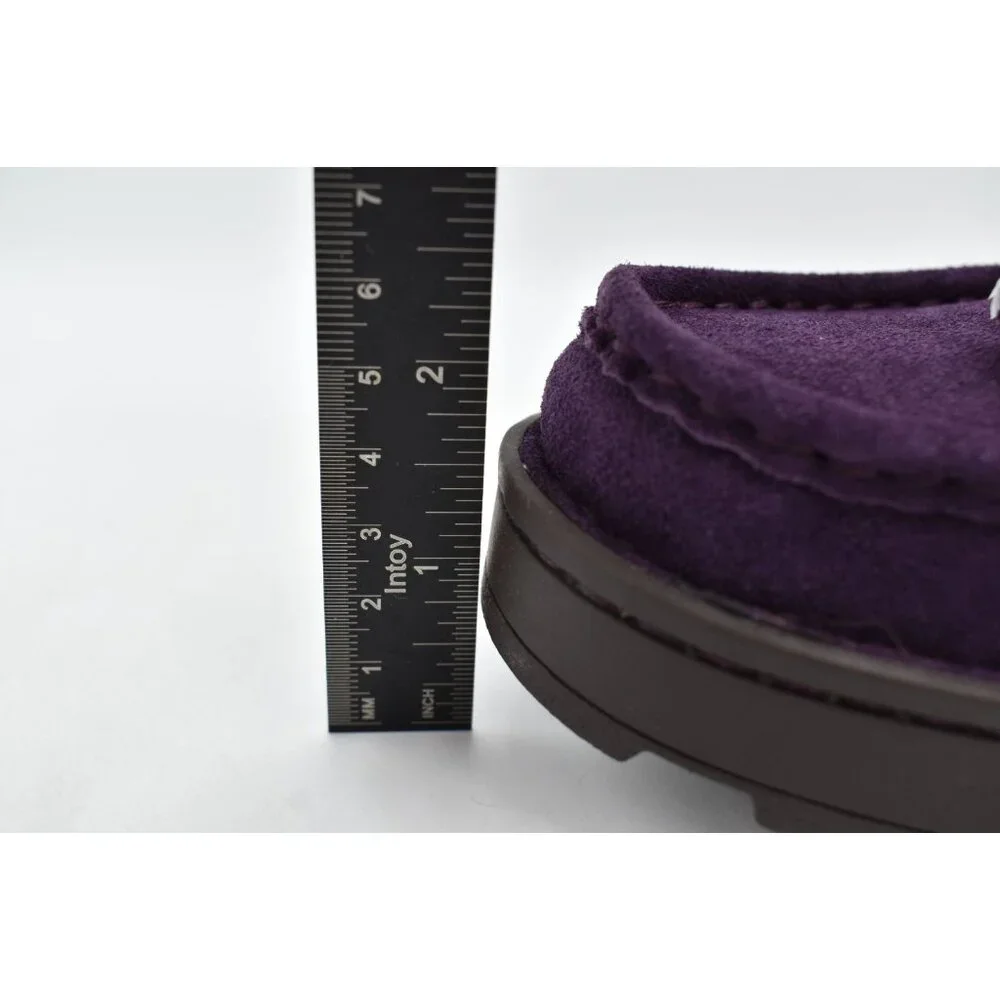 Born‎ Womens Size 7 Capri Tassel Purple Suede Platform Loafers